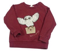 Vínová mikina s Hedvikou - Harry Potter H&M