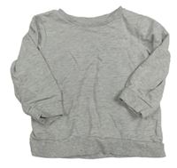 Šedá melírovaná mikina H&M