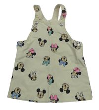 Smetanové laclové plátěné šaty s Minnie H&M