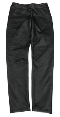 Černé koženkové tregíny calzedonia