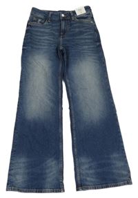 Nové - tmavomodré baggy rifle H&M