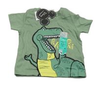 Nové - Zelené tričko s dinem Primark