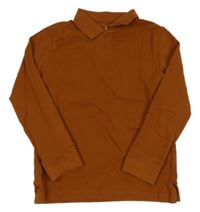 Hnědé polo triko Next