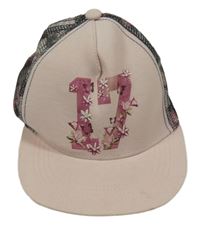 Světlerůžová kšiltovka s číslem Page one young