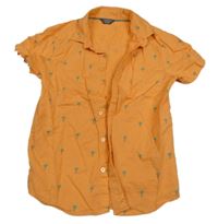 Oranžová košile s palmami Primark