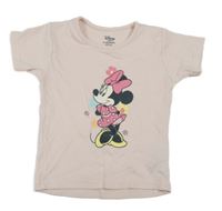 Světlerůžové tričko s Minnie Primark