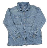 Modrá riflová košilová bunda Primark