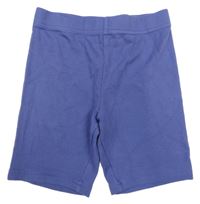 Tmavomodré žebrované kraťasy Primark