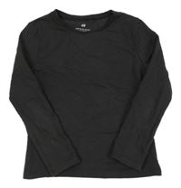 Tmavošedé triko H&M