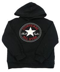 Černá mikina s lodí a kapucí Converse