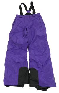 Fialové šusťákové laclové funkční oteplovačky Crivit