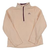 Růžová fleecová funkční mikina Quechua