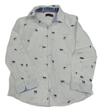 Bílá košile se zvířátky C&A