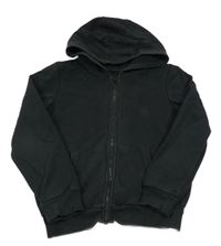 Černá propínací mikina s kapucí 