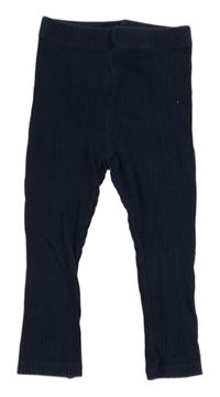 Tmavomodré žebrované legíny River Island