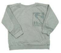 Světlezelená mikina s diny Tu