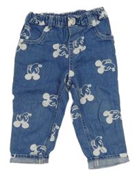 Modré rifle s Mickeym H&M