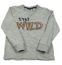 Šedé triko s nápisem Lupilu