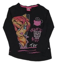Černé triko s dívkou - Monster High 