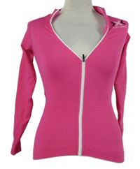 Dámská neonově růžová cyklistická propínací mikina X-bionic