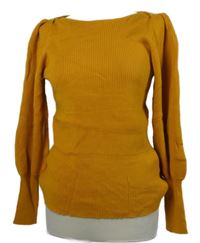 Dámský medový žebrovaný svetr TU 