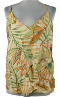 Dámský béžovo-barevný vzorovaný top Primark 