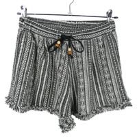 Dámské černo-bílé vzorované volné kraťasy Pull&Bear 