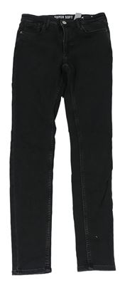 Černé teplákové skinny rifle H&M