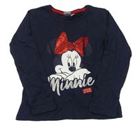 Tmavomodré triko s Minnie Disney