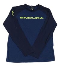 Tmavomodré triko s nápisem zn. Endura