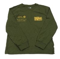 Khaki triko s nápisem GAP