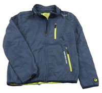 Tmavomodrá softshellová bunda s nápisem C&A