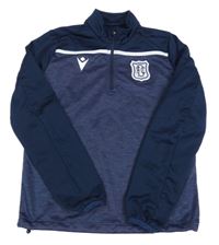 Tmavomodrá sportovní mikina s potiskem Macron