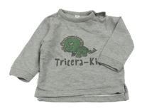 Šedá mikina s dinem 