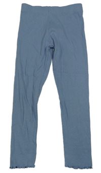 Modré žebrované legíny Primark