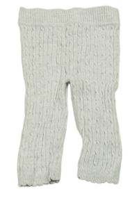 Světlešedé pletené kalhoty F&F