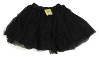 Nové - Černá tylová sukně Shein