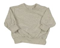Šedá melírovaná mikina H&M