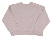 Růžová mikina s nápisem H&M