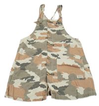 Army propínací riflové laclové šaty Zara