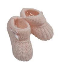 Nové  - Světlerůžové pletené capáčky 