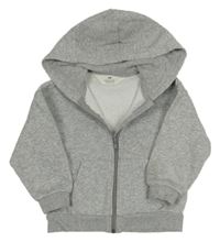 Šedá propínací mikina s kapucí H&M