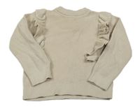Béžový svetr s volánky H&M