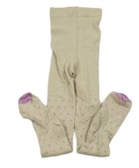 Béžové puntíkaté punčocháče Tu