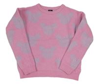 Růžovo-lila svetr s Mickeym Primark