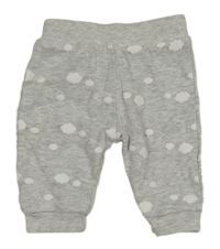 Šedé lehké tepláky s mraky 