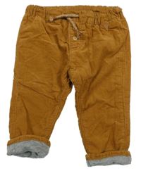 Medové podšité manšestráky H&M