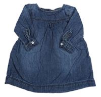 Tmavomodré riflové šaty Next