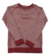 Vínové melírované funkční triko se vzorem Crivit