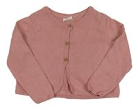 Starorůžový propínací svetr Next